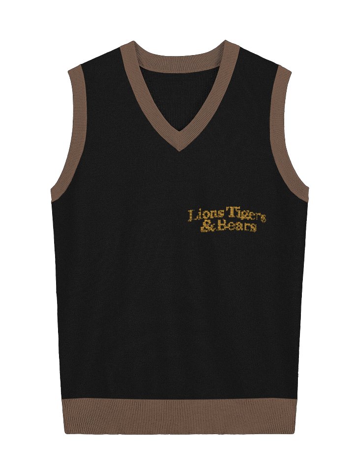 Lions Tigers & Bears Knit V-Neck Pullover Vest product image (1)