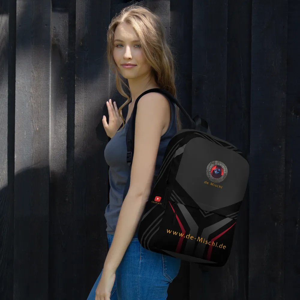 Sleek Geometric Fusion Backpack product image (1)