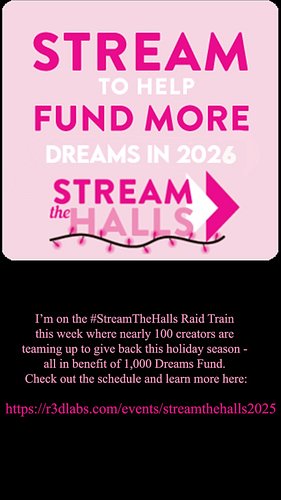 A little holiday painting and fundraising for @1000dreamsfund with #StreamTheHalls Thank you also to @hyperx