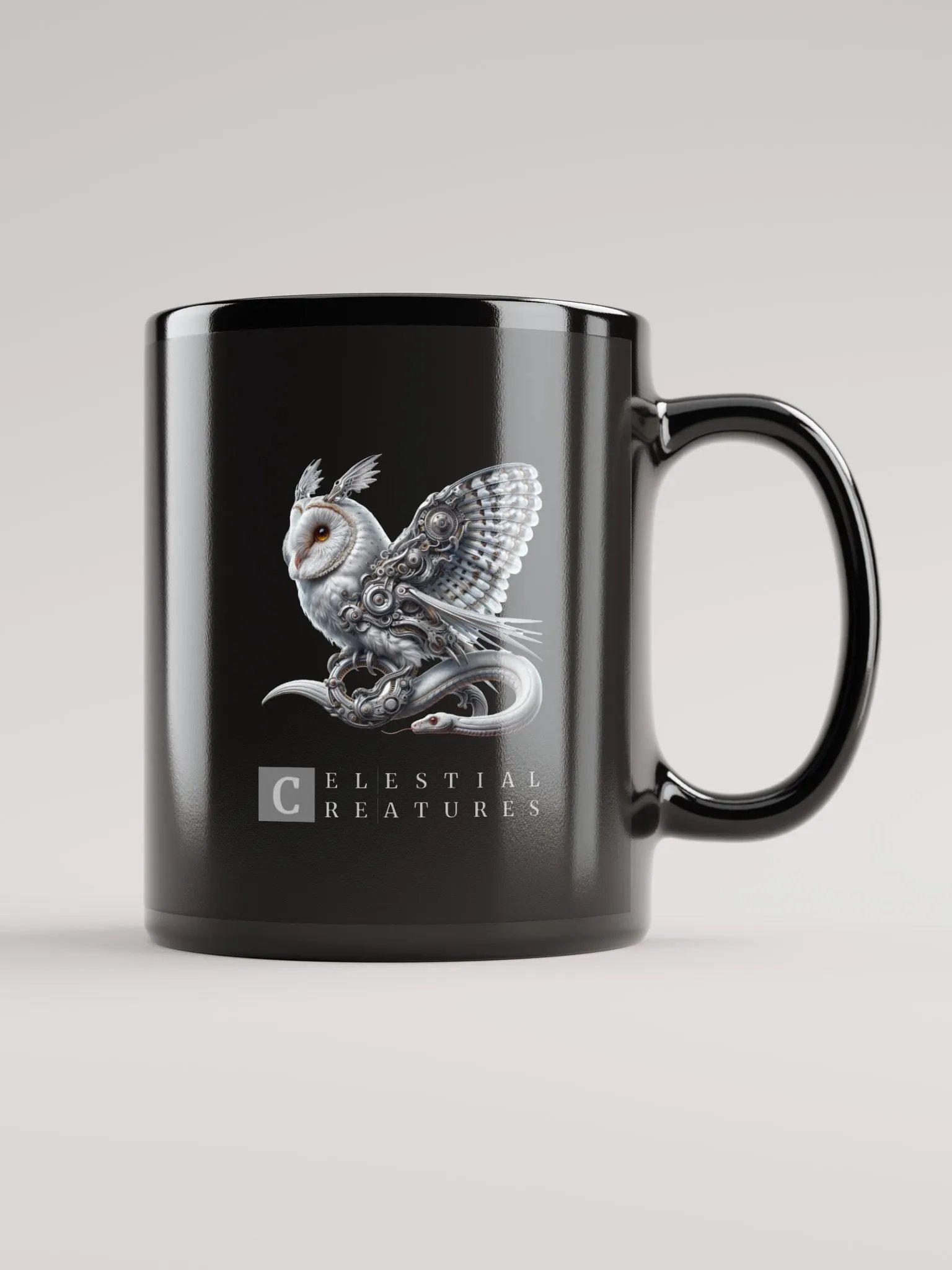 Celestial Creatures | Black Glossy Mug product image (1)