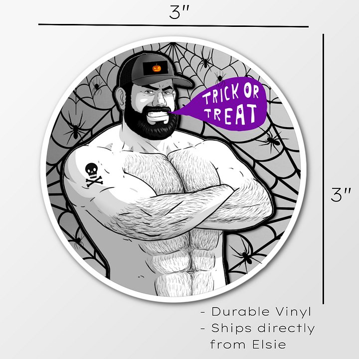 Vinyl Sticker: Halloween Mountain Man product image (2)