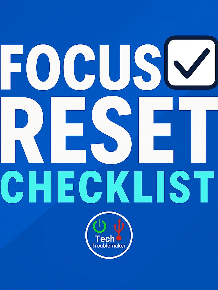 The Focus Reset Checklist product image (1)