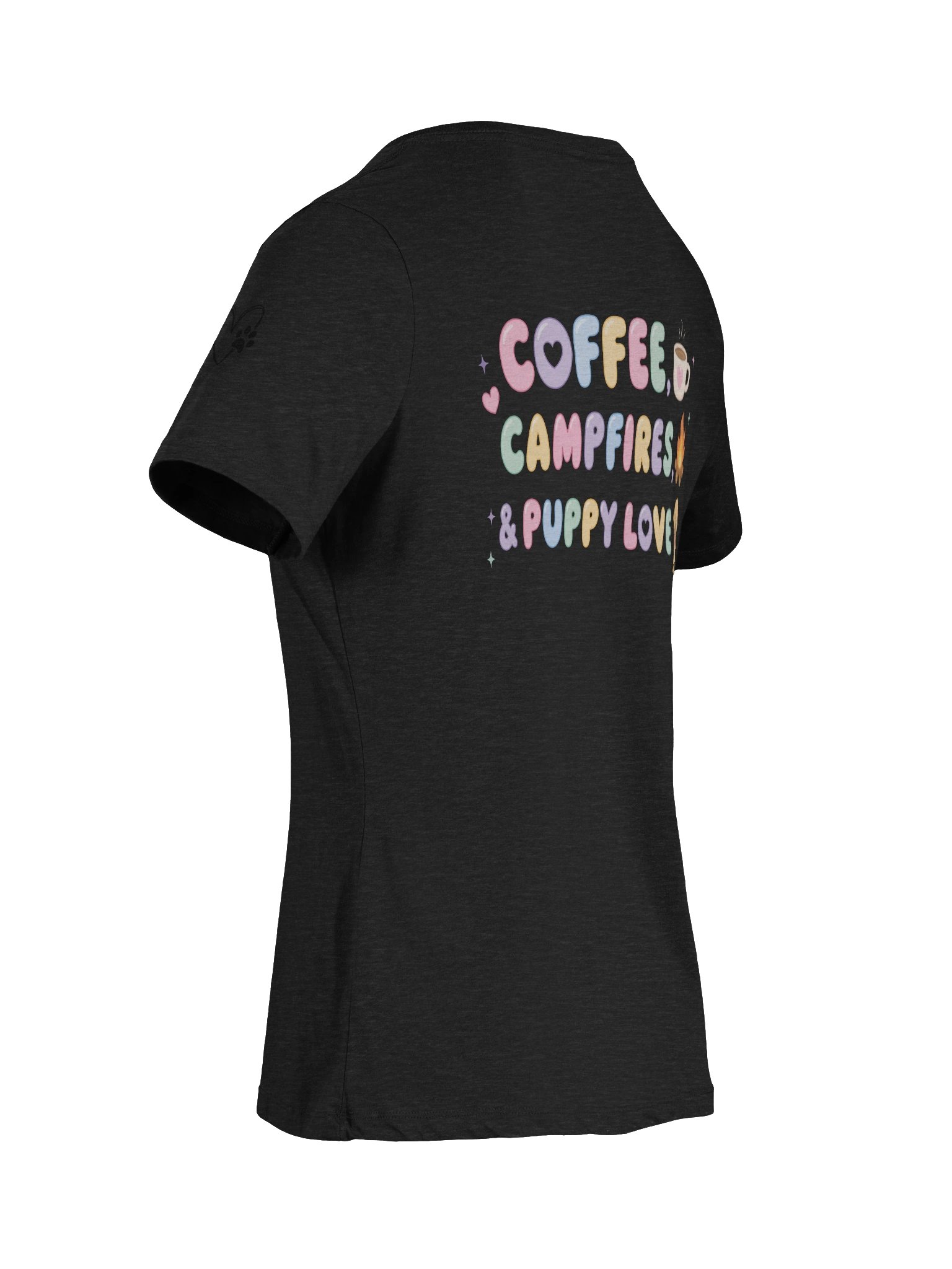 Coffee, Campfires & Dog Mom Things V-Neck Tee 🐾☕🏕️ product image (9)