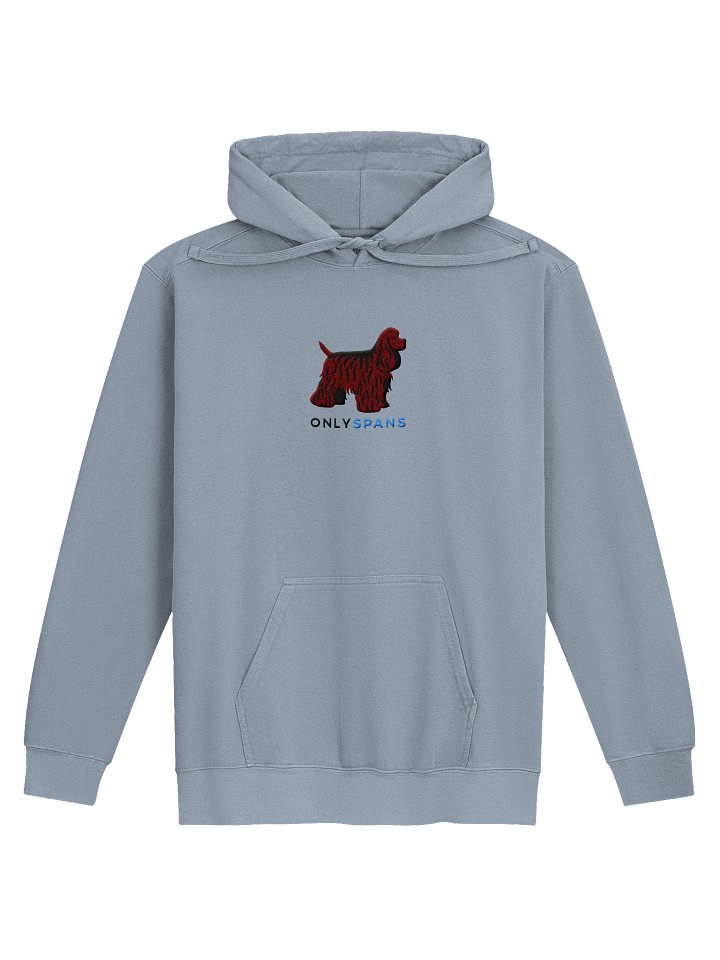 Only Spans Premium Hoodie (Embroidered) of an American Cocker Spaniel(Liver) product image (9)