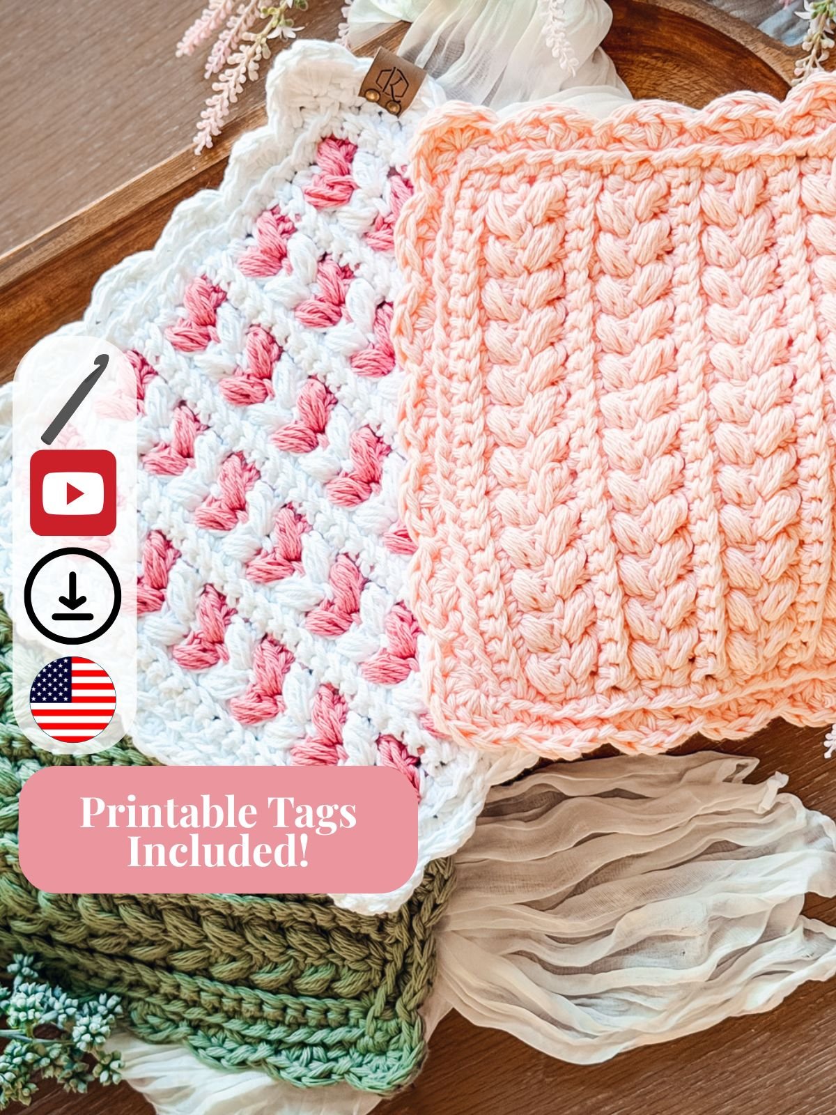Wheat Stitch™ Scalloped Home Collection 4 Pattern Quick Crochet Set product image (3)