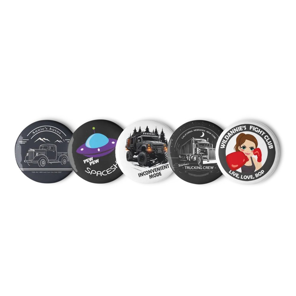 WildAnnie Pin Badge Set 1 product image (1)