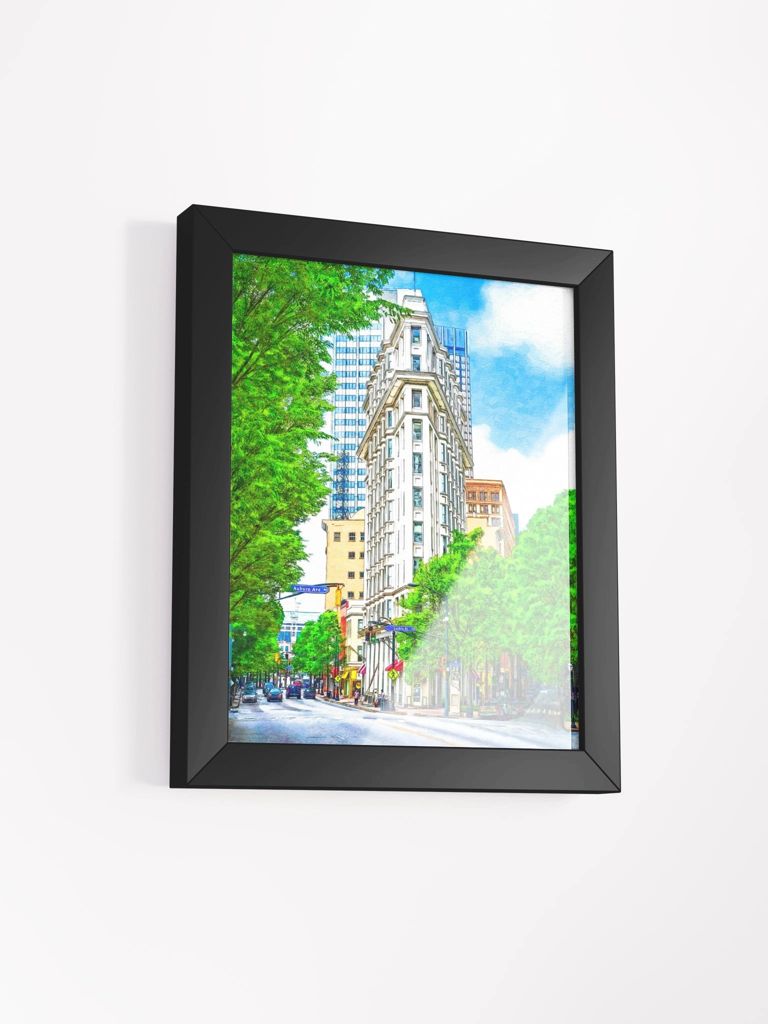 Historic Atlanta Flatiron Building Studio Framed Print product image (28)