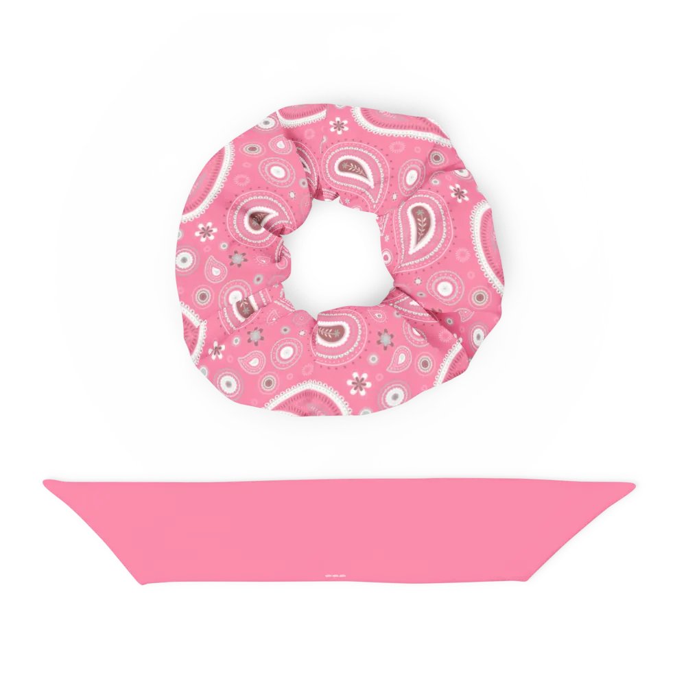 Pink Paisley Dreams All-Over Print Scrunchie product image (6)