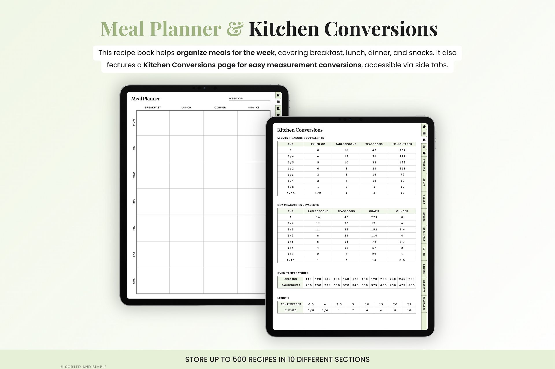 Digital Recipe Book - Green product image (4)