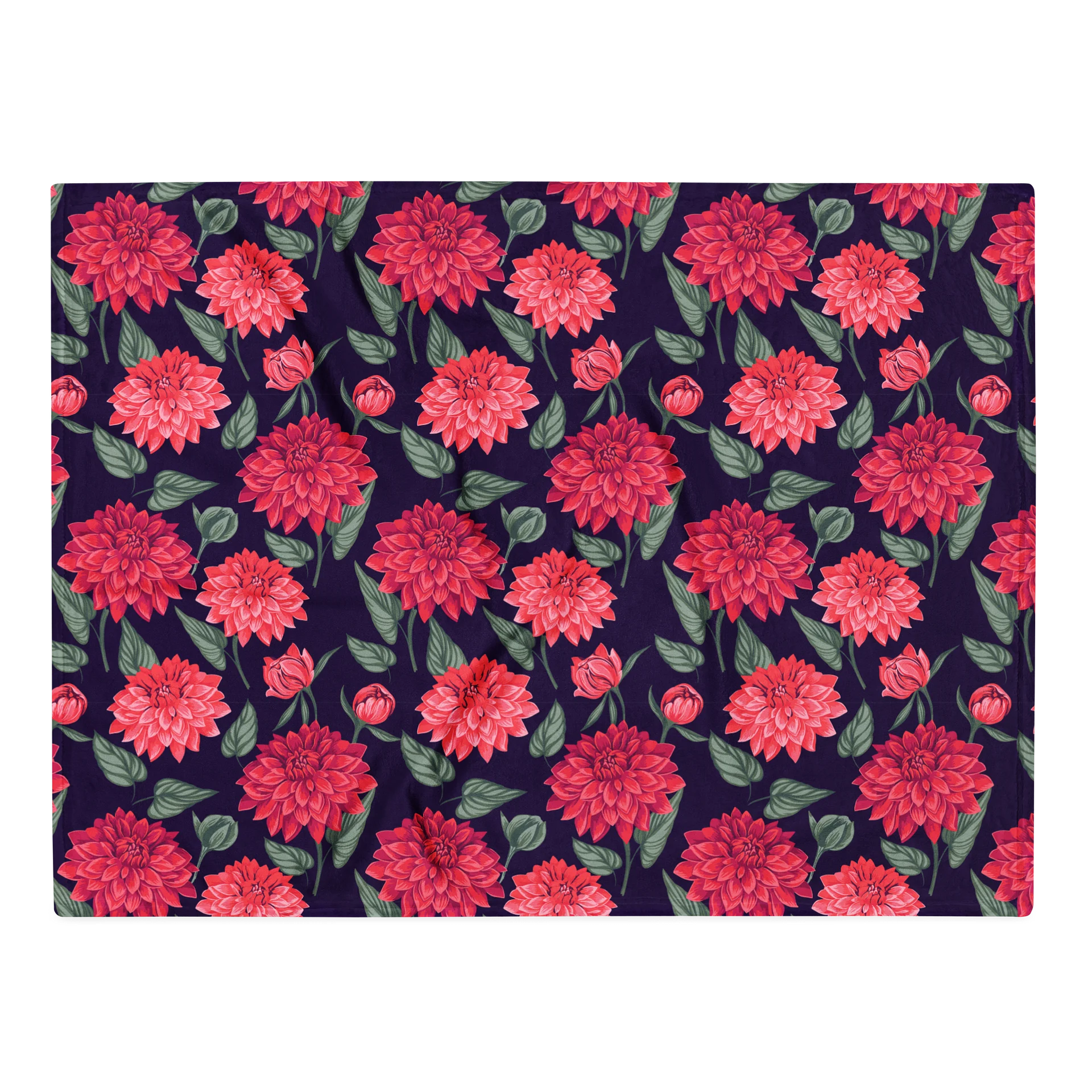 Chic Symmetrical Blossom Bliss Throw Blanket for Home Decor product image (1)
