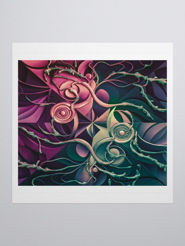 Exclusive Abstract Art Sticker | Kiss Cut Vinyl | Perfect for Laptops, Cars, & More product image (1)