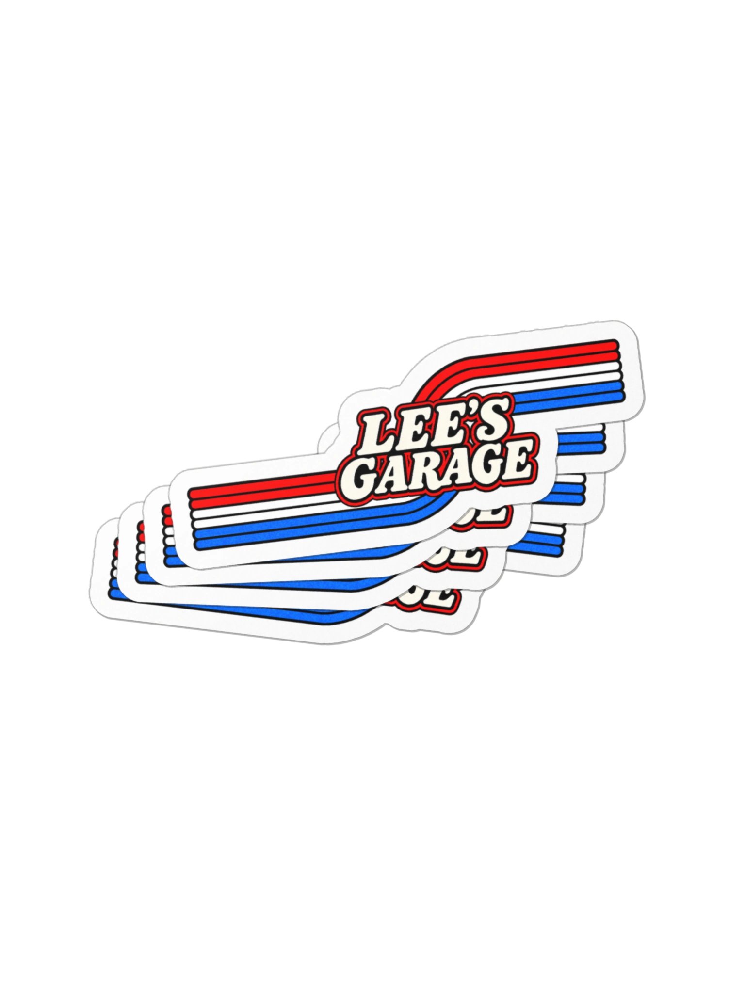 Lee's Garage Retro Stripes Decal product image (3)