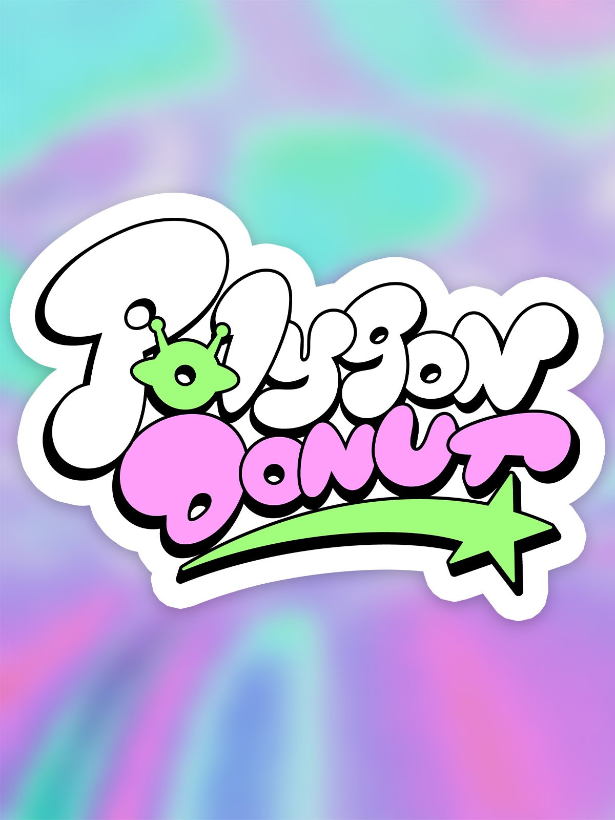 Polygon Donut Logo Sticker product image (1)