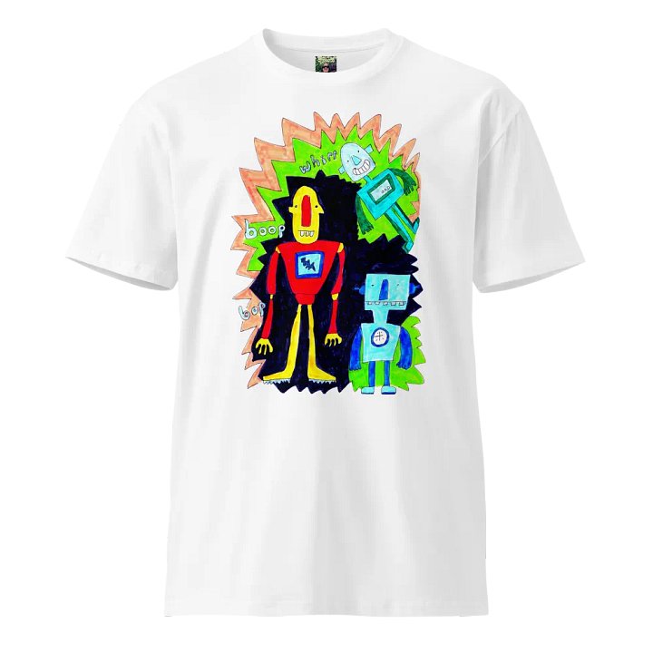 Whimsical Robot Trio Unisex T-Shirt product image (1)