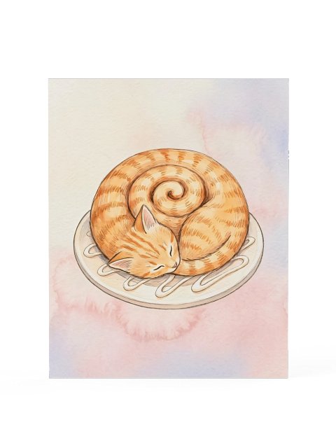 Cinnameow Roll Poster