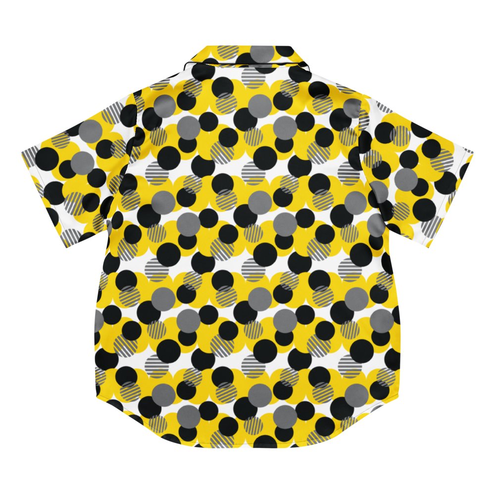 Cozy Chic Modern Geometric Polka Dot All-Over Print Women's Pajama Shirt product image (5)