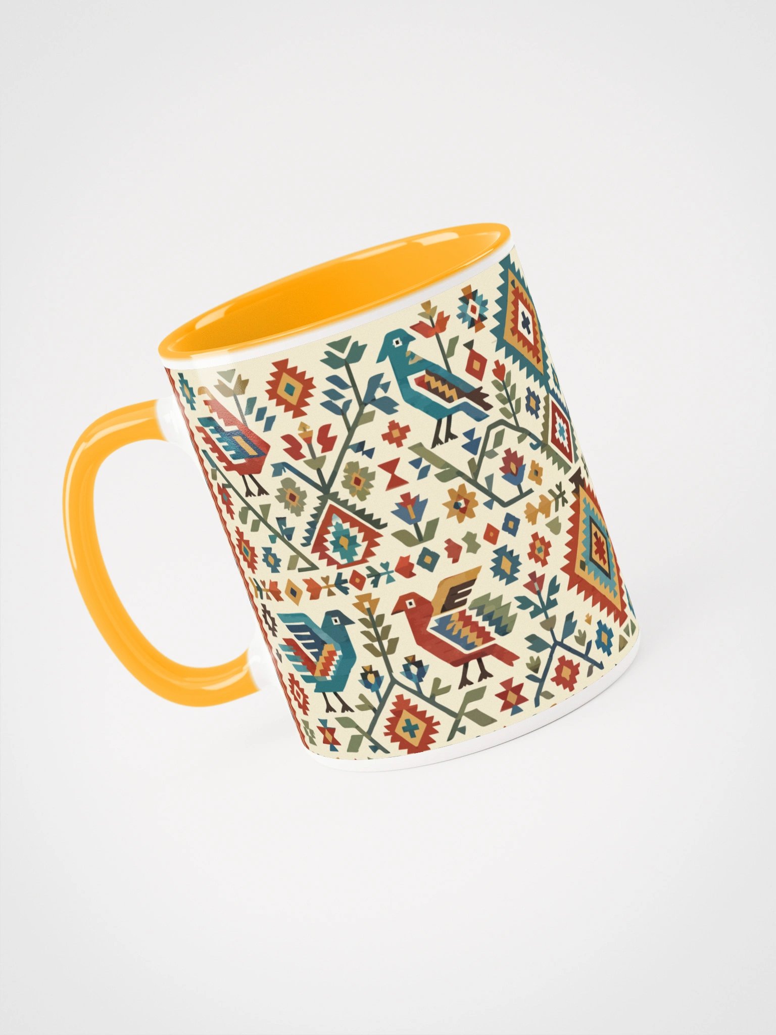 Folk Art Mug – Birds & Blooms product image (4)