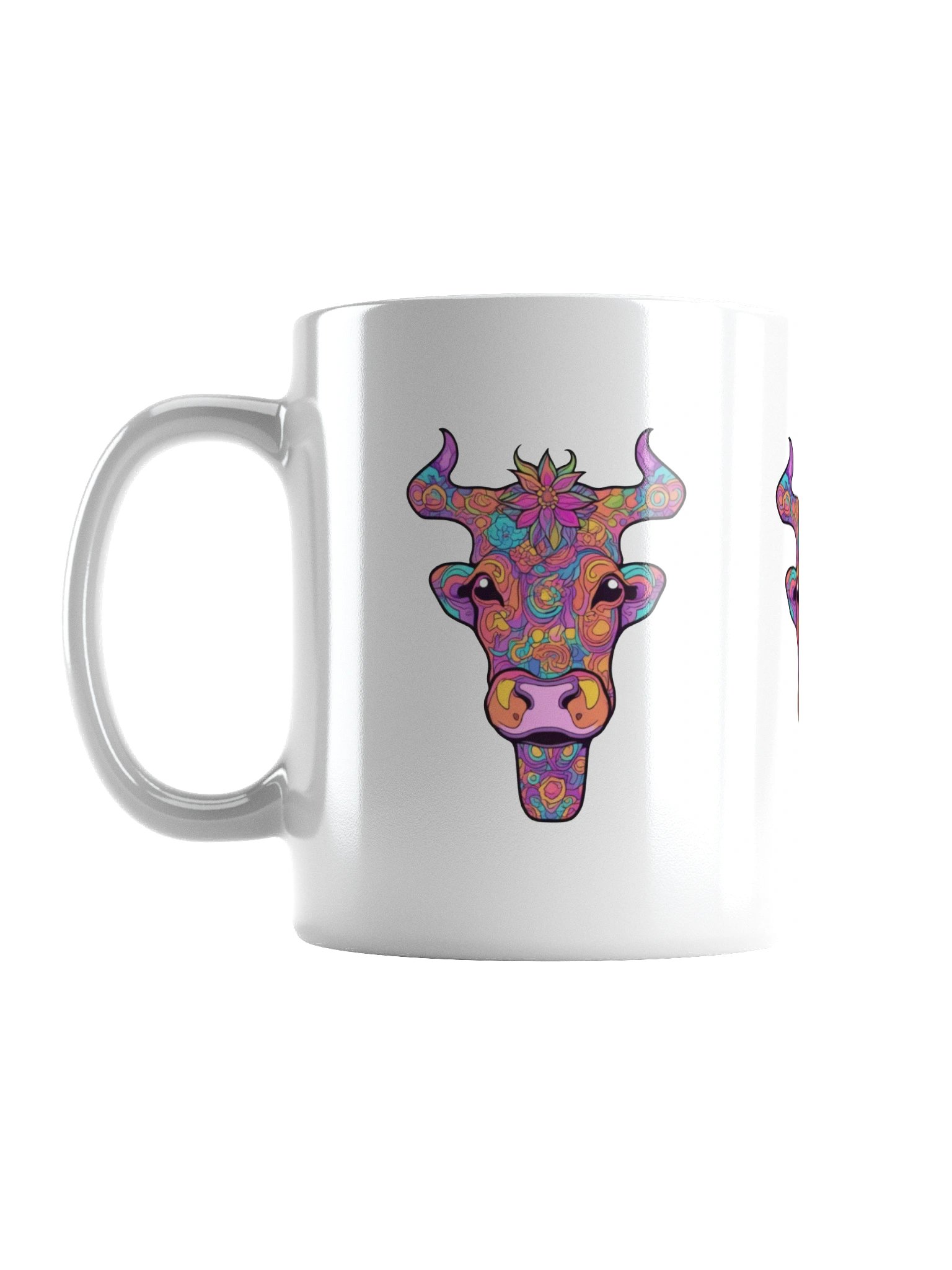 Floral Cow Face - Mug product image (1)