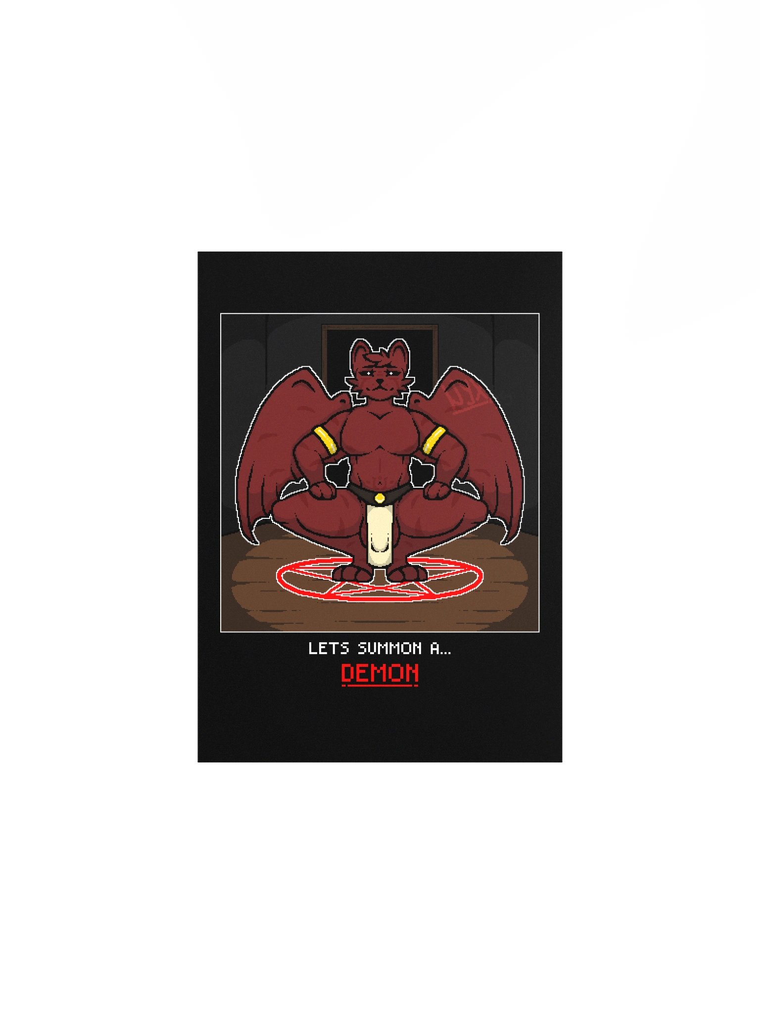 "Lets Summon" Pixel Print Poster product image (2)