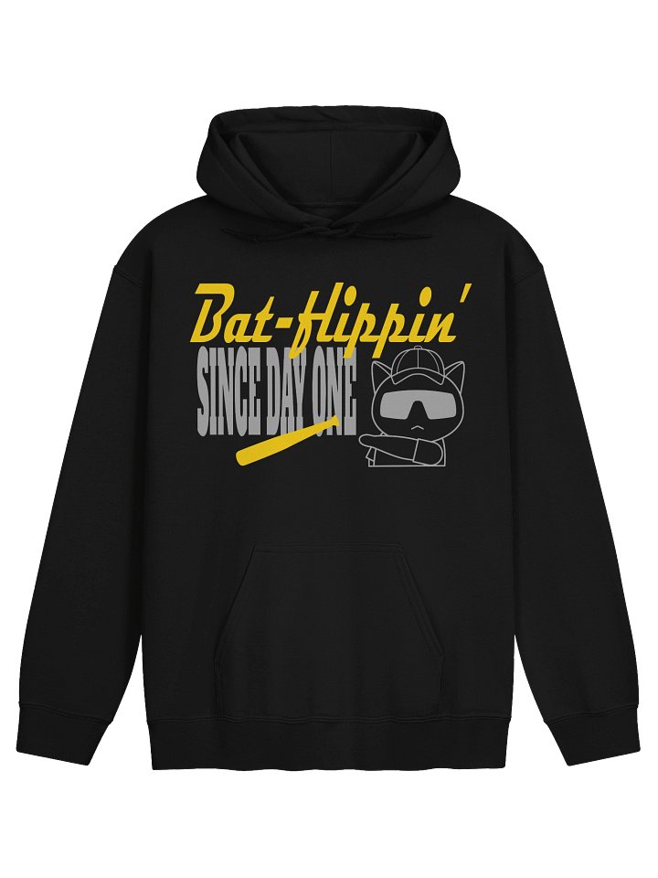 Baseball Cat (Bat-flippin' Since Day One) - Unisex Adult Hoodie product image (1)