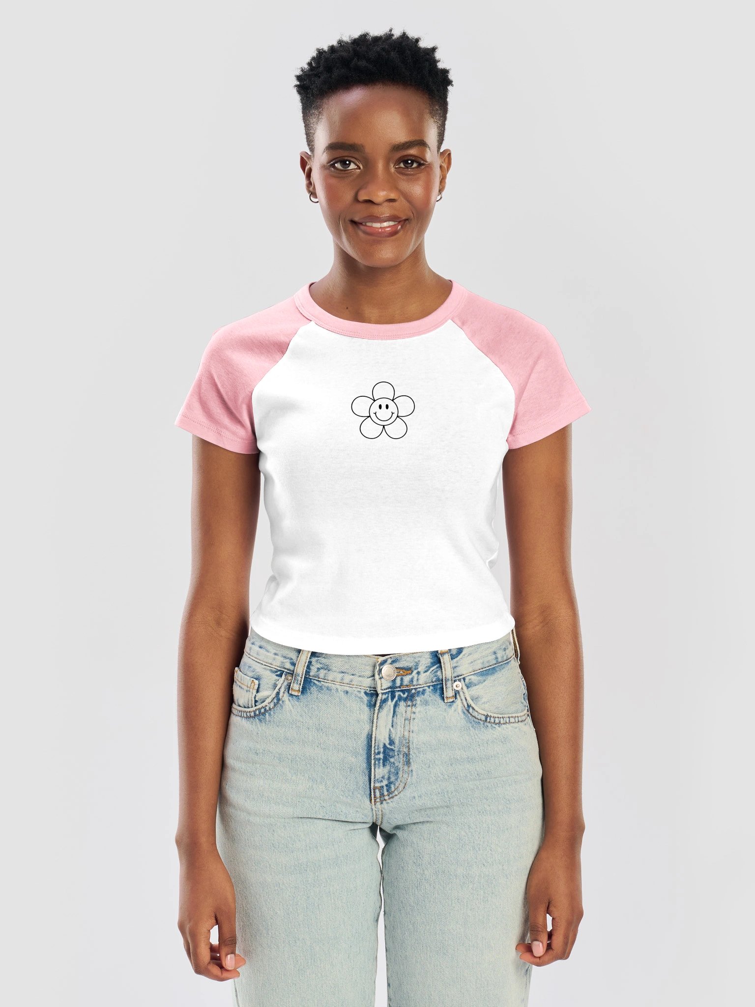 ✿ flower outline baby baseball tee ✿ product image (3)