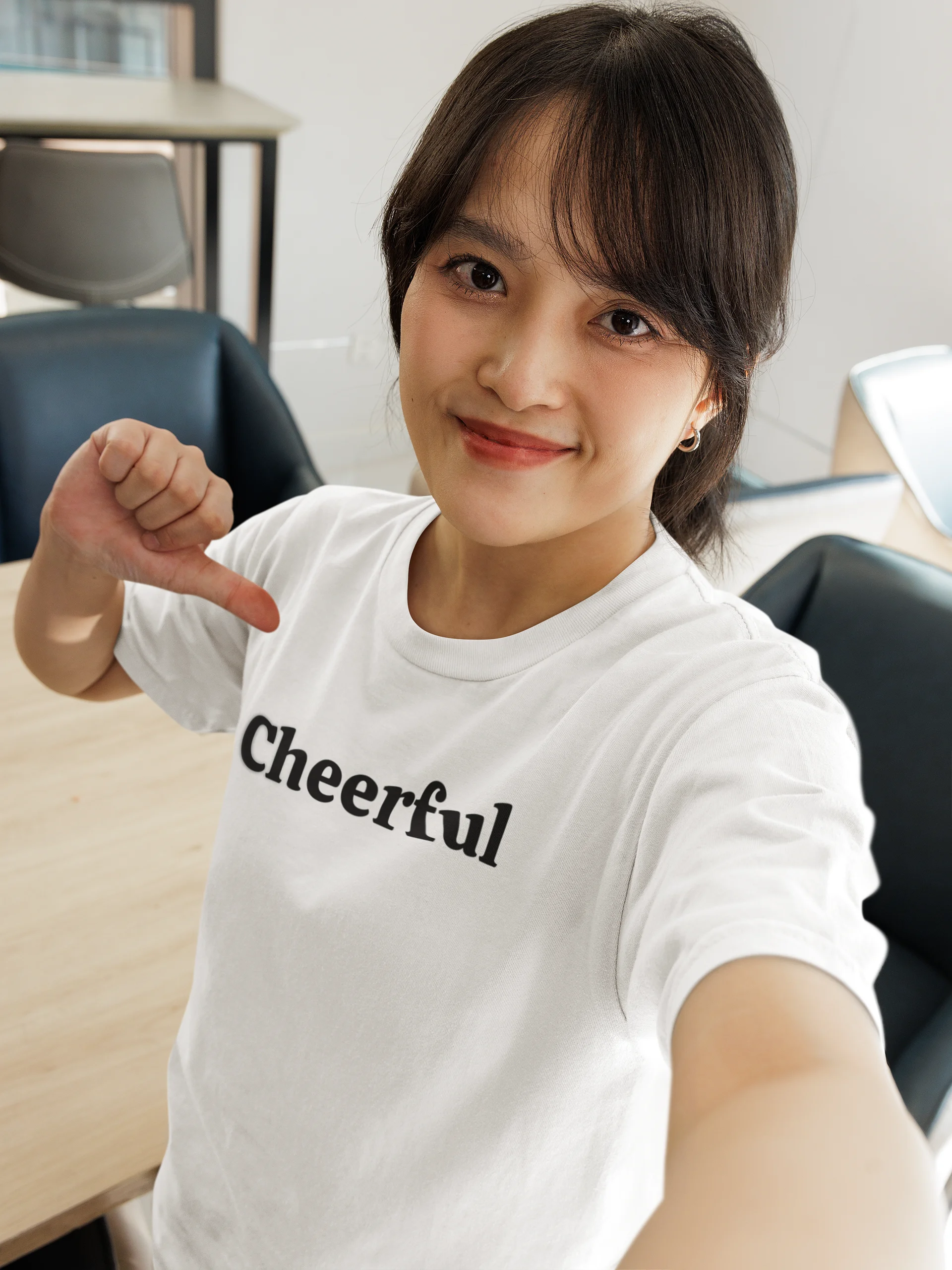 "Cheerful” My Vibe Cotton T-Shirt product image (1)