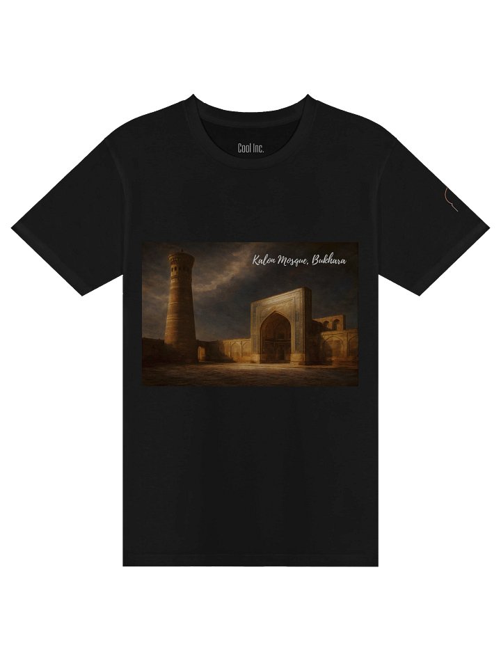 Kalon Mosque Dusk Unisex T-Shirt – Bukhara Architecture Art Tee product image (1)