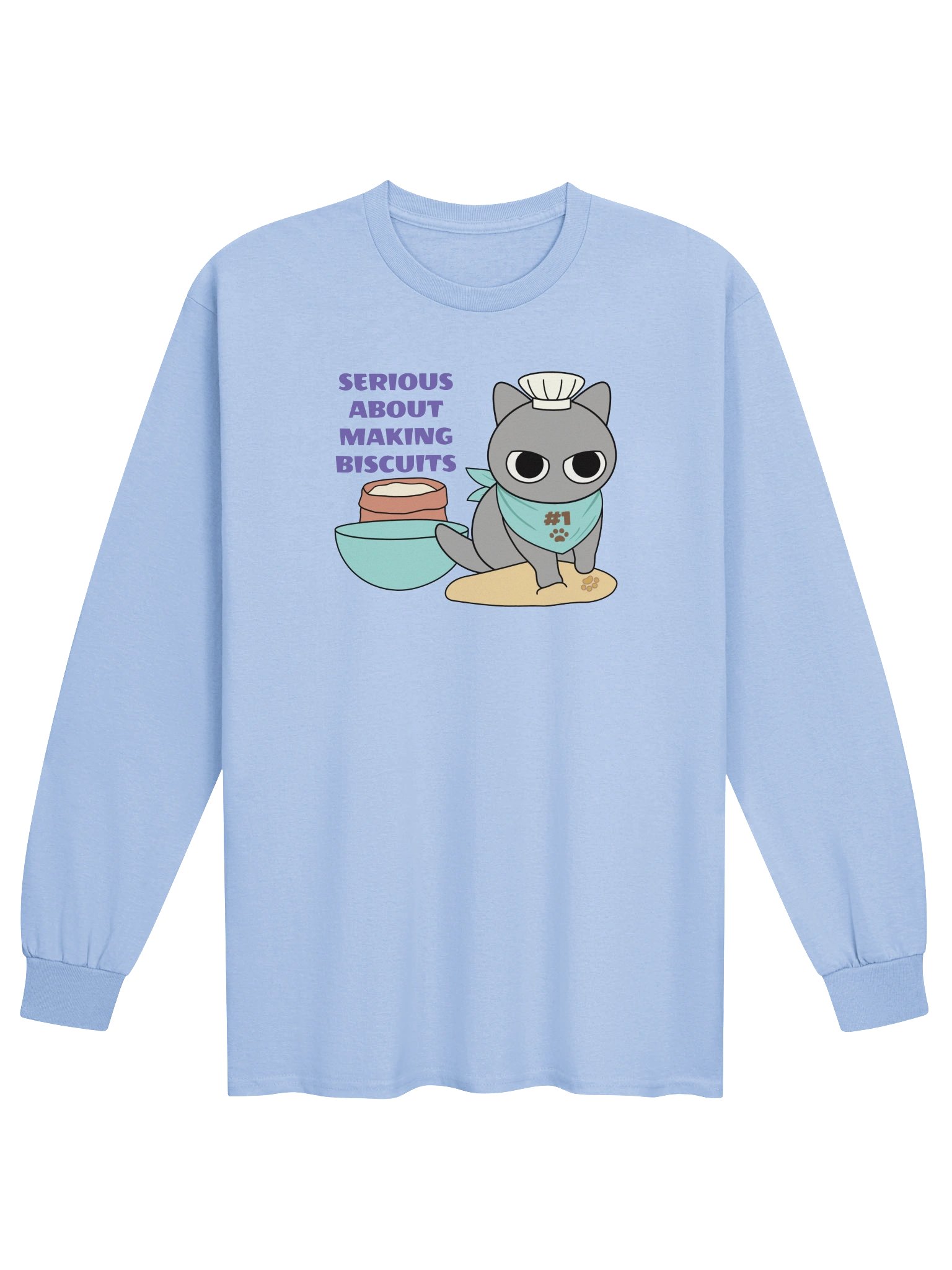 Biscuit Cat - Unisex Adult Long Sleeve T-shirt product image (1)