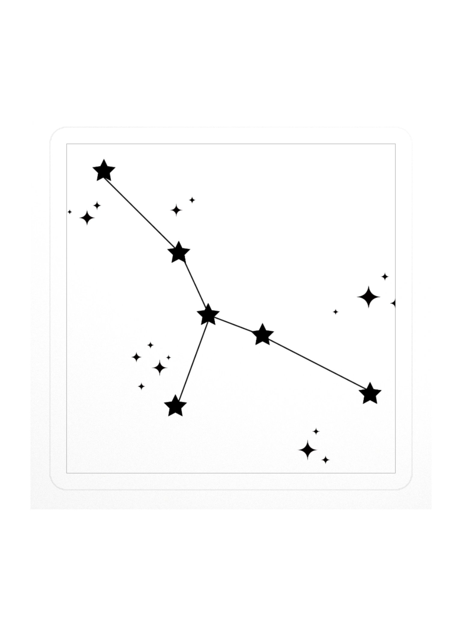 Constellation Star Kiss Cut Stickers product image (1)