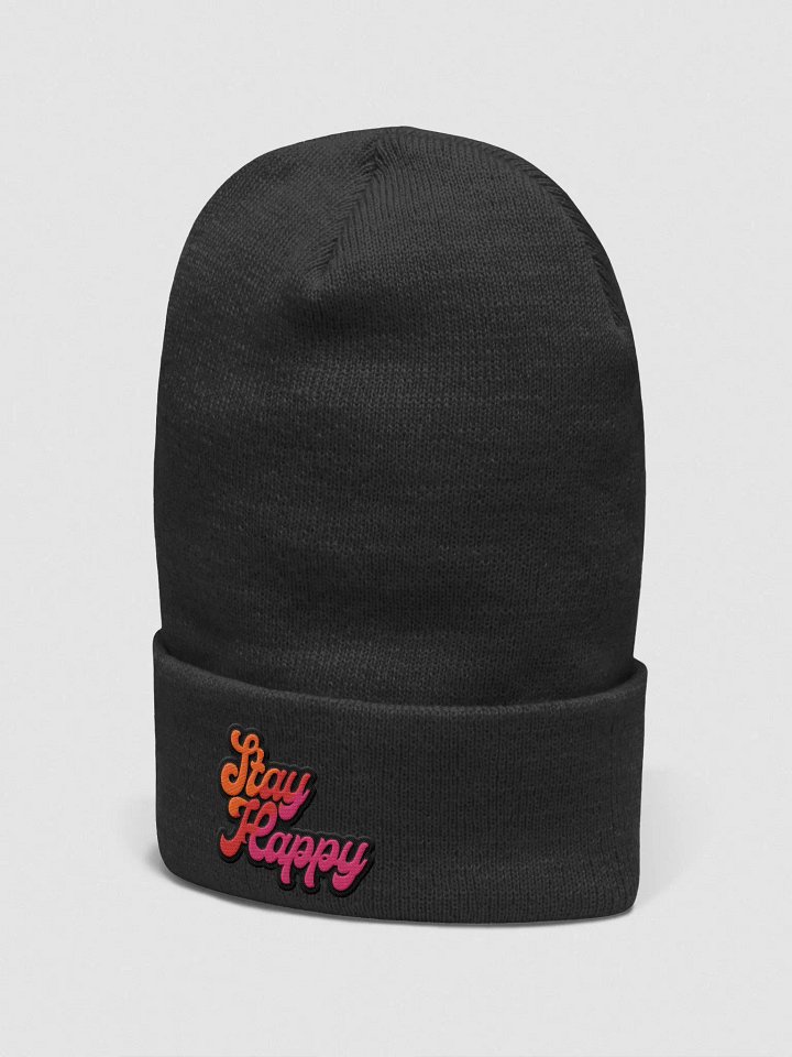 Stay Happy Beanie product image (2)