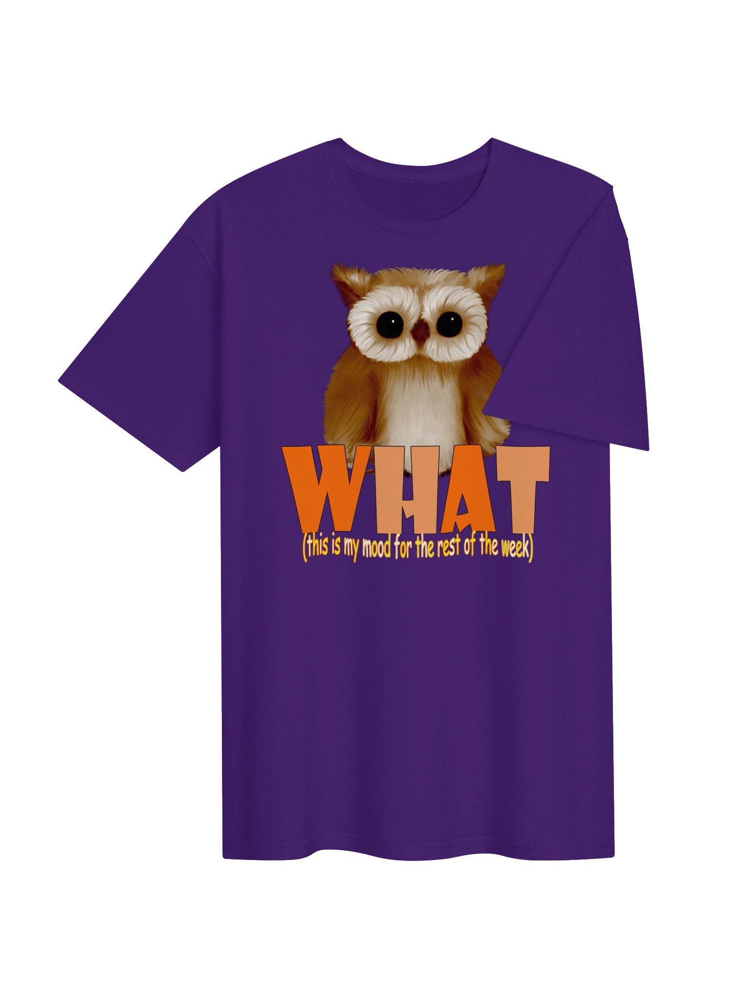 Owl "WHAT" T-Shirt. Unisex Gildan Softstyle T-Shirt product image (3)