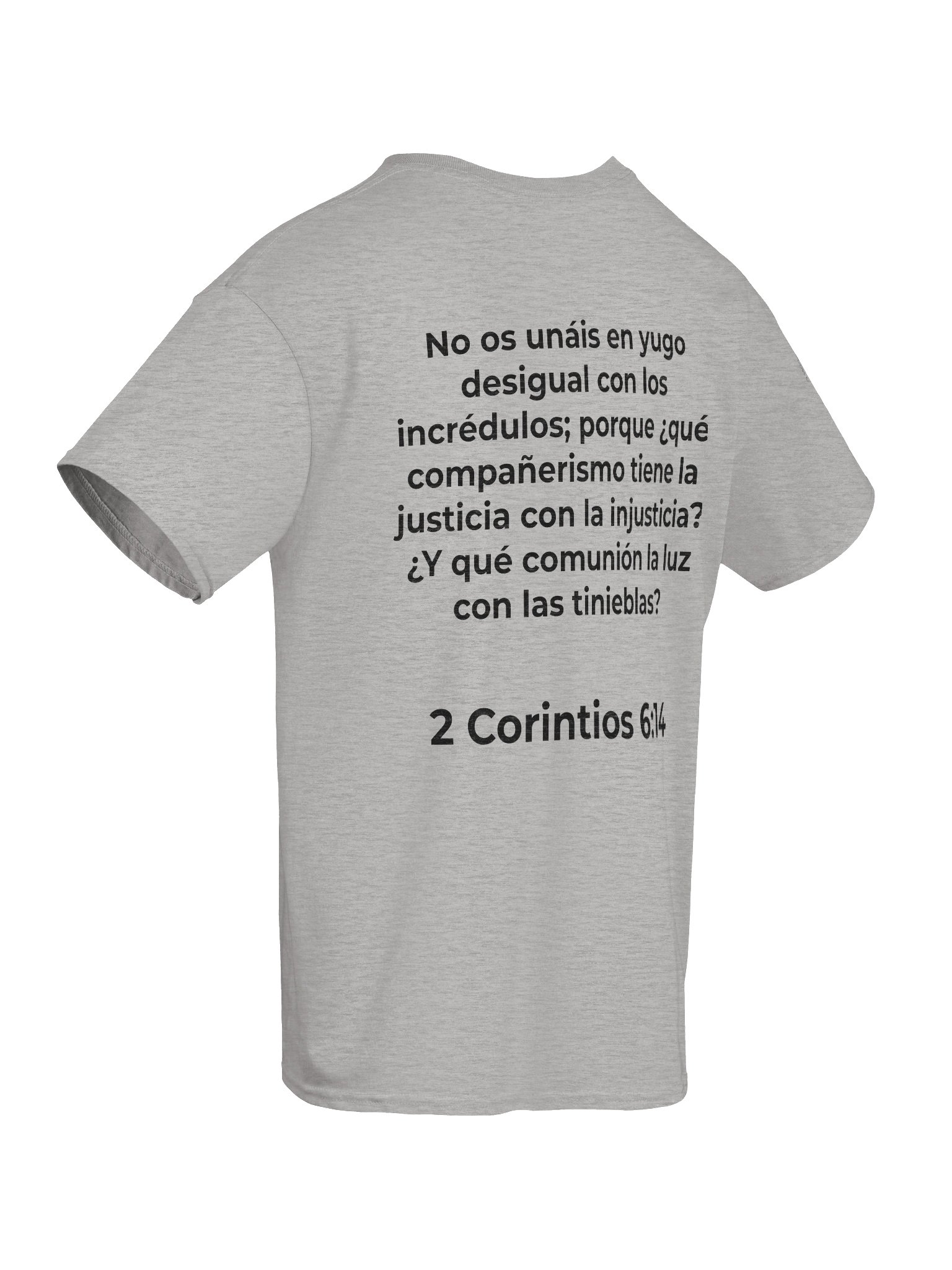 2 Corintios 6:14 "Yugo Desigual" Camisa con Escritura product image (8)
