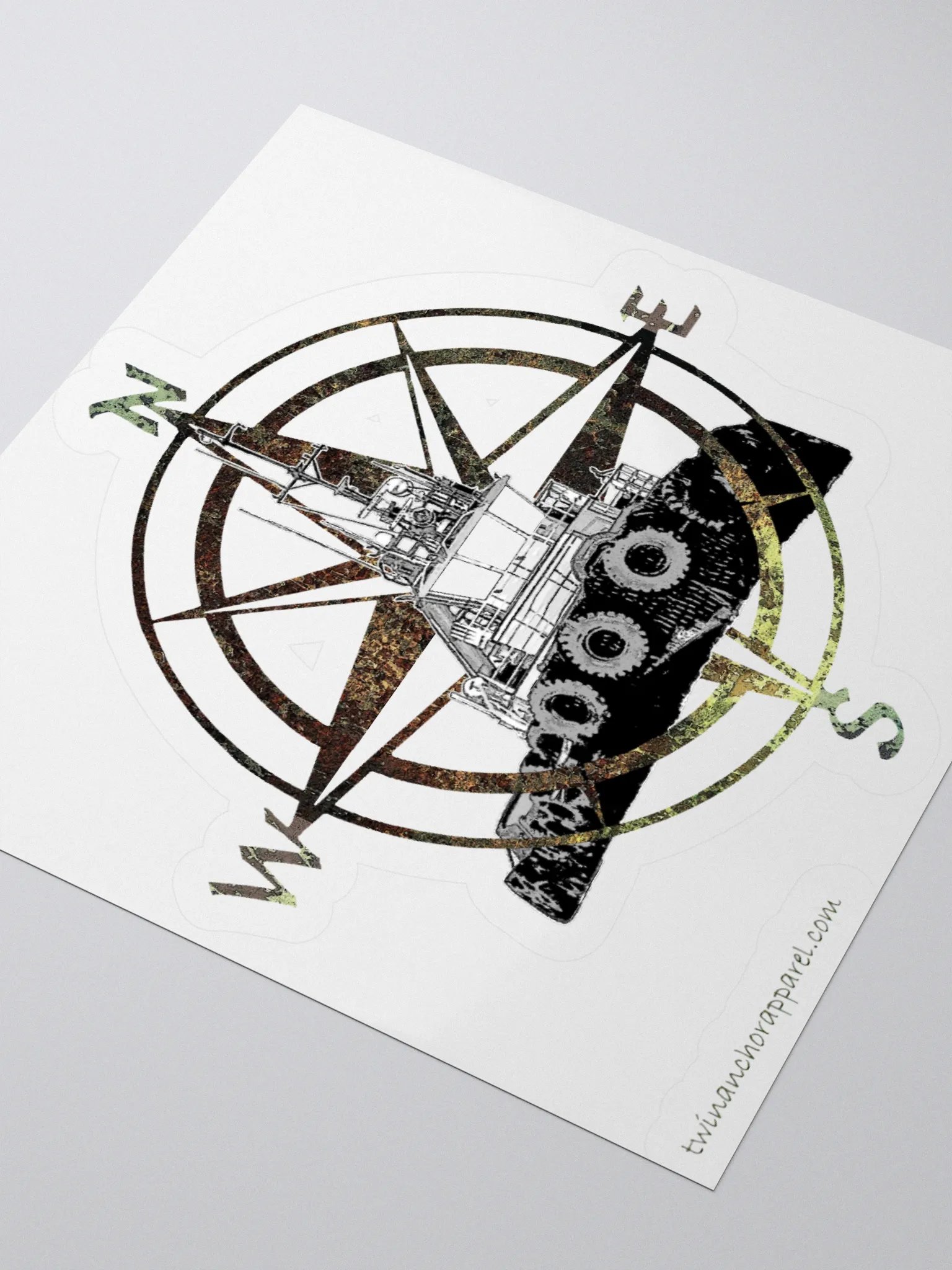 Compass Rose Marshall Foss Cut Stickers product image (10)