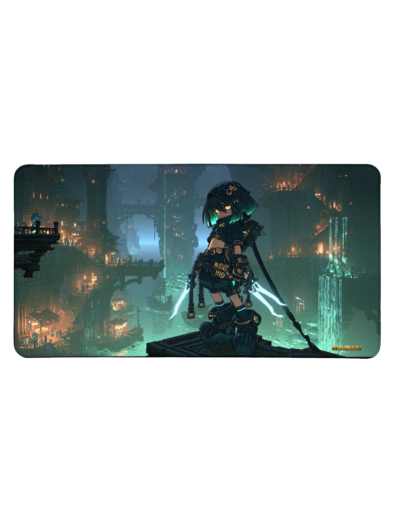 Abyssal Tides × Shadow Diver | XL Gaming Desk Mat product image (3)