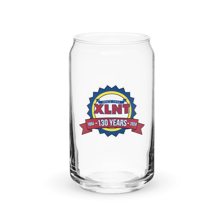 XLNT Foods Can Anniversary Logo Glass product image (1)