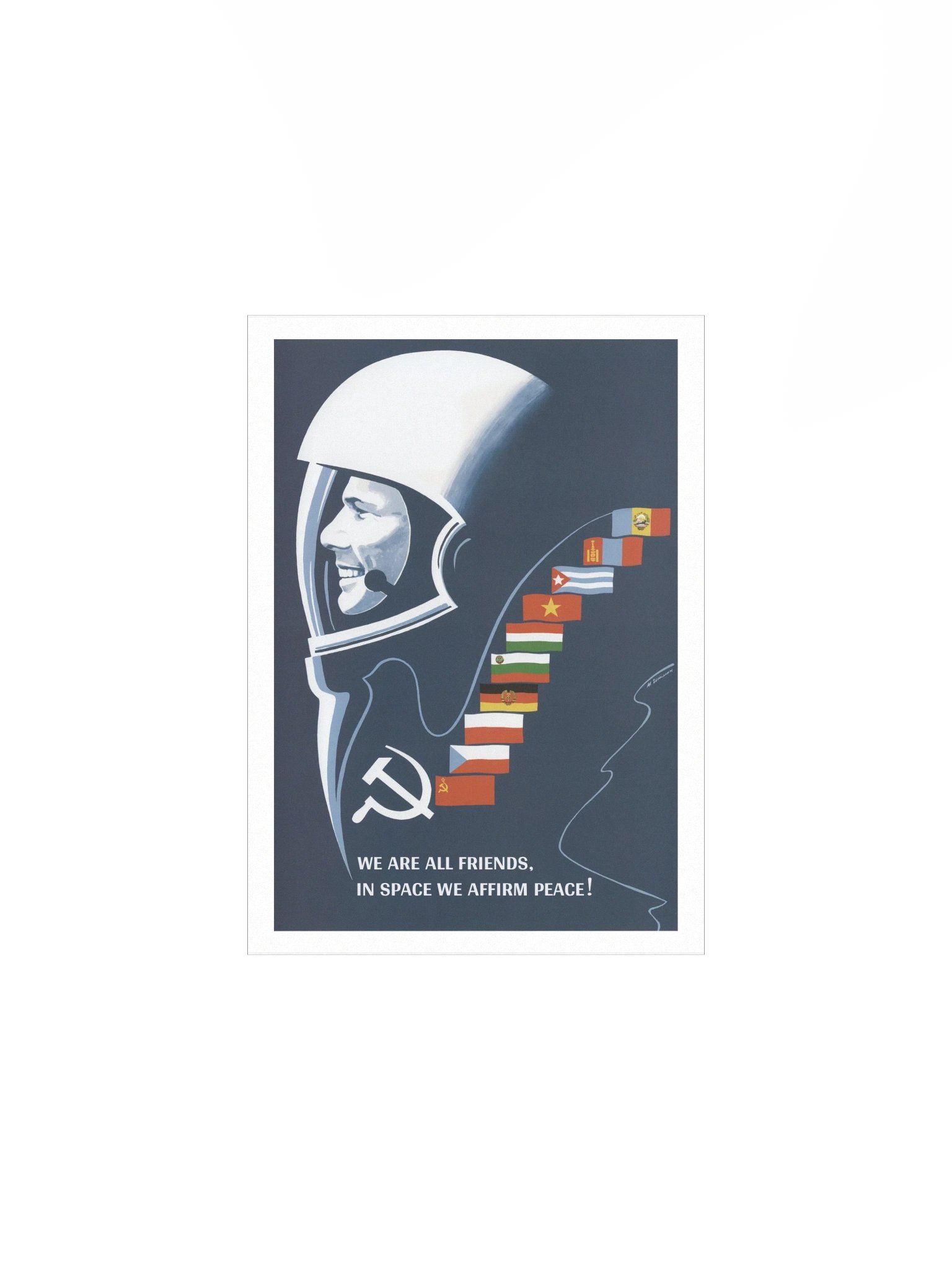 We Are All Friends, In Space We Affirm Peace Poster product image (1)