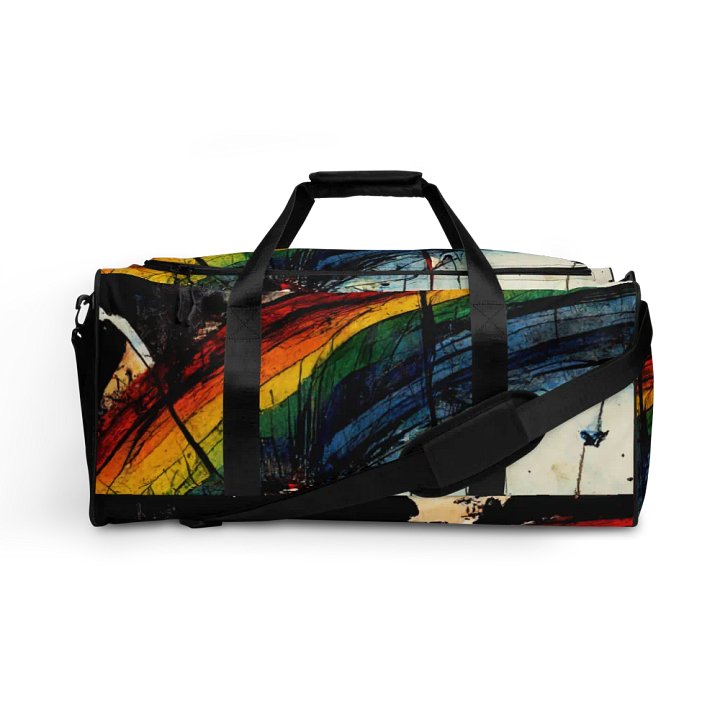 Vibrant Rainbow Splatter Duffle Bag product image (1)