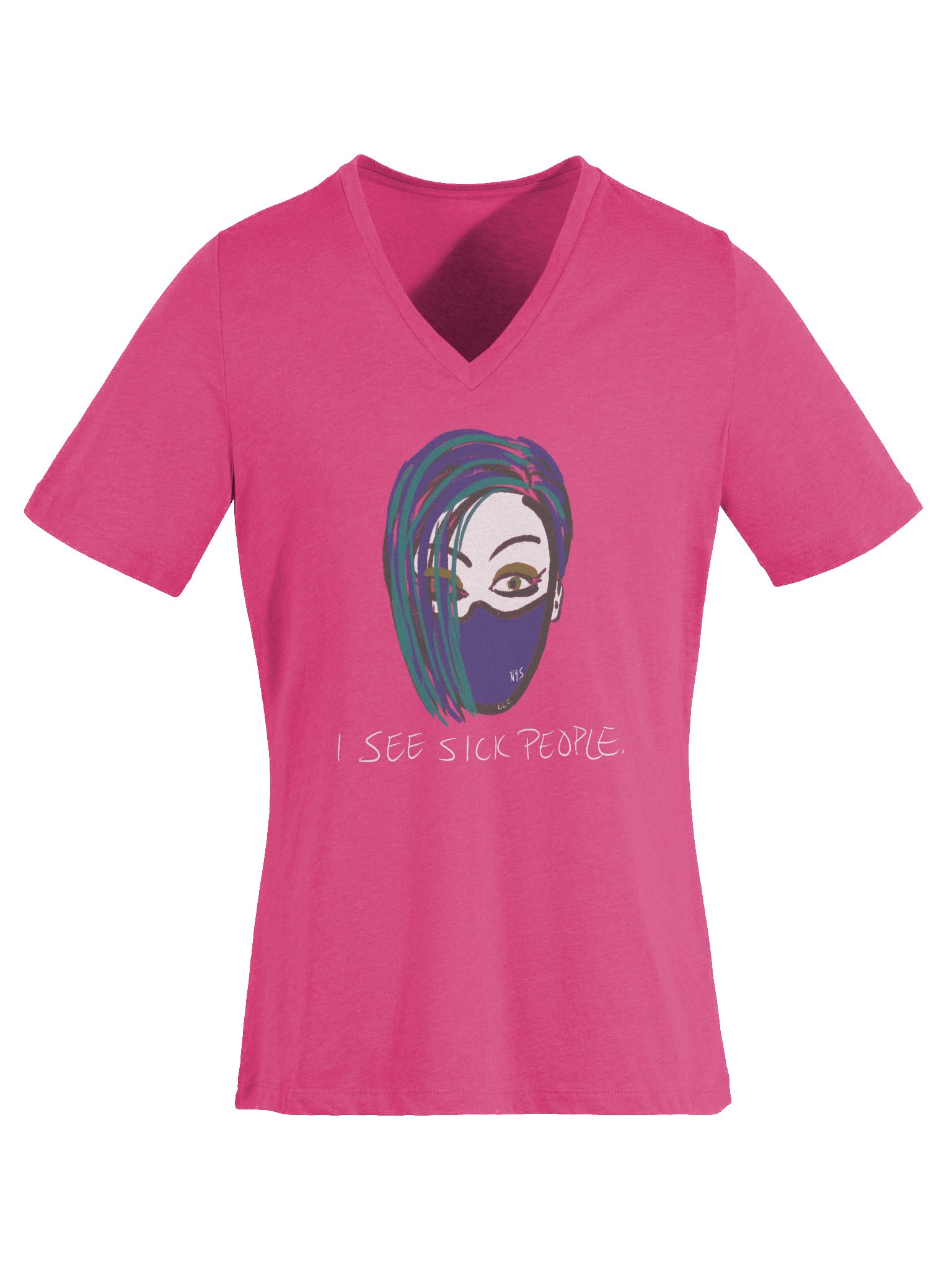 I See Sick People v-neck tee product image (6)