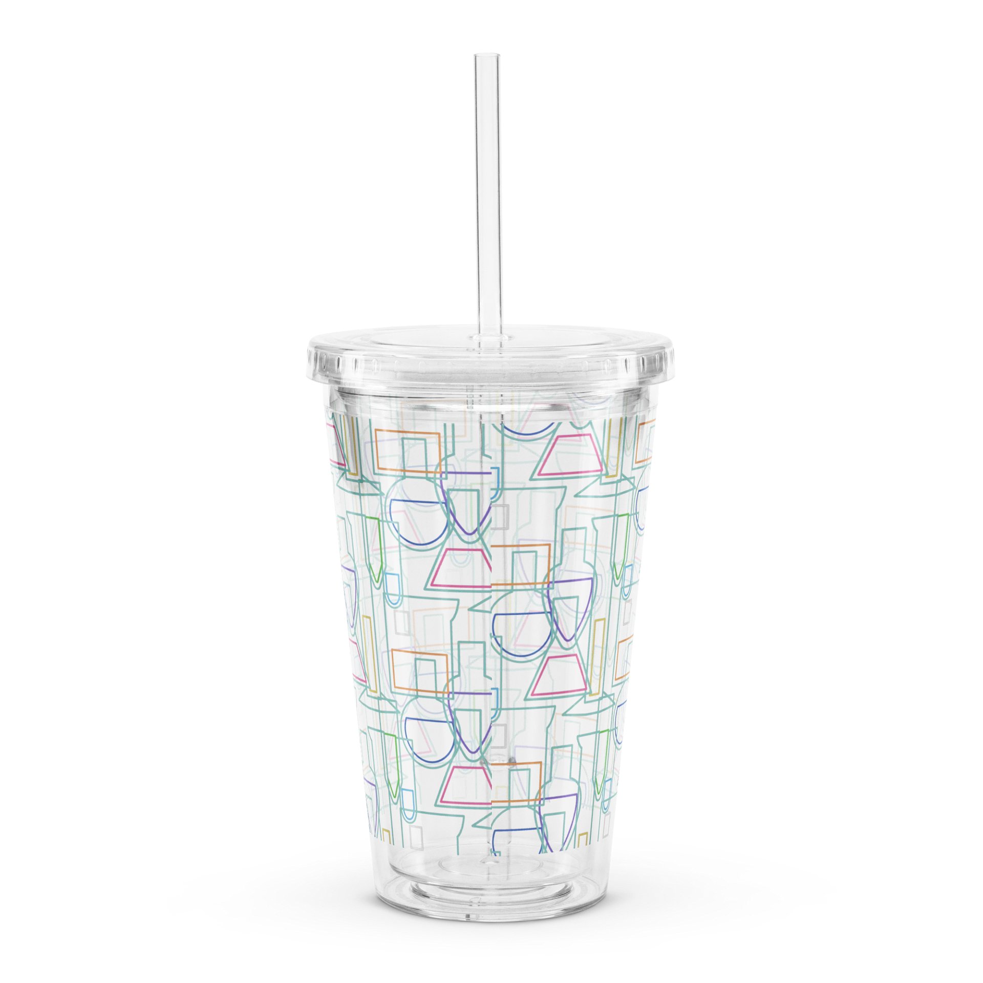 Chemistry Lab Lines Plastic Tumbler product image (2)
