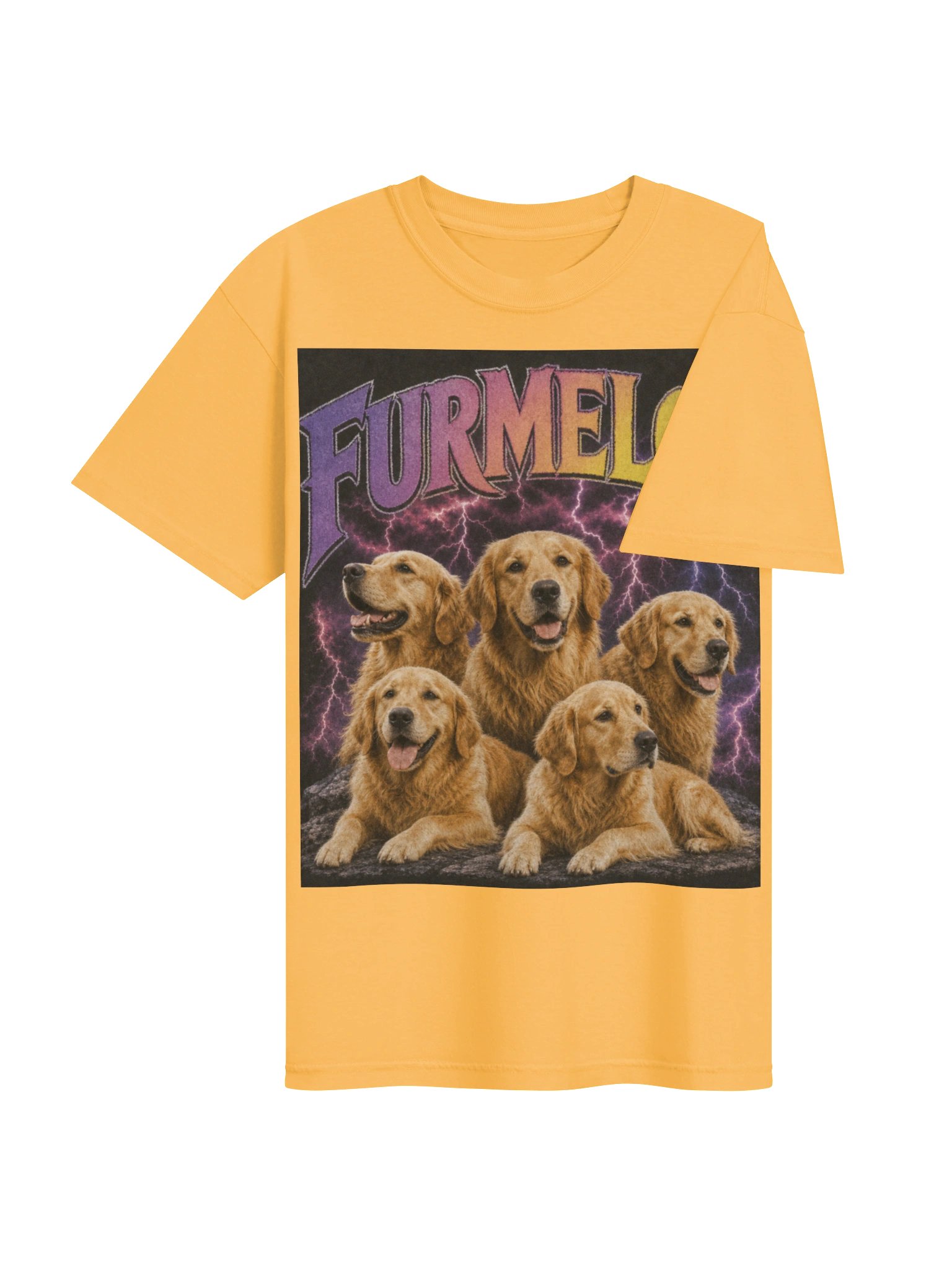 Furmeloo Golden Retriever Family Vintage T-Shirt product image (20)