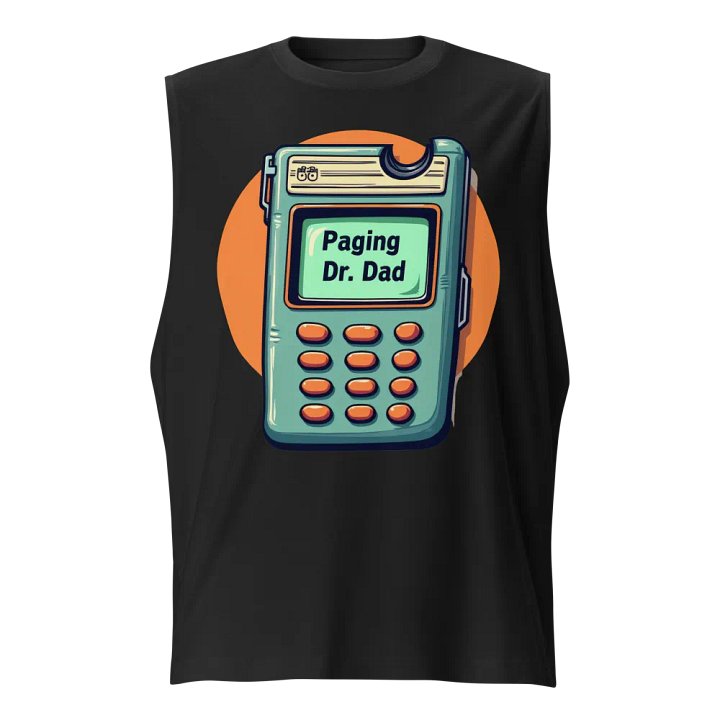 Dr. Dad Retro Pager Muscle Tank product image (1)