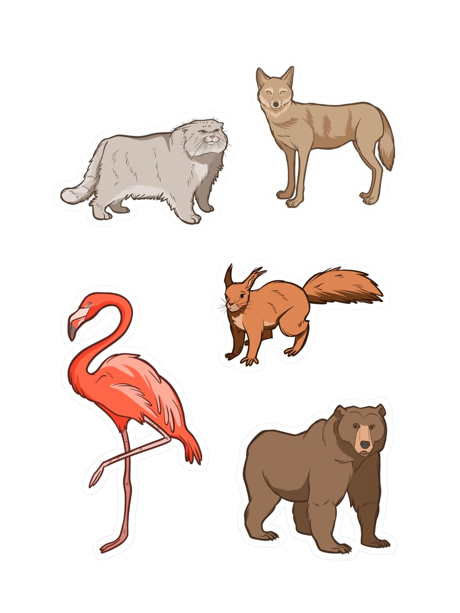 Animals of the Kazahk Steppe - Sticker Sheet #2 product image (1)