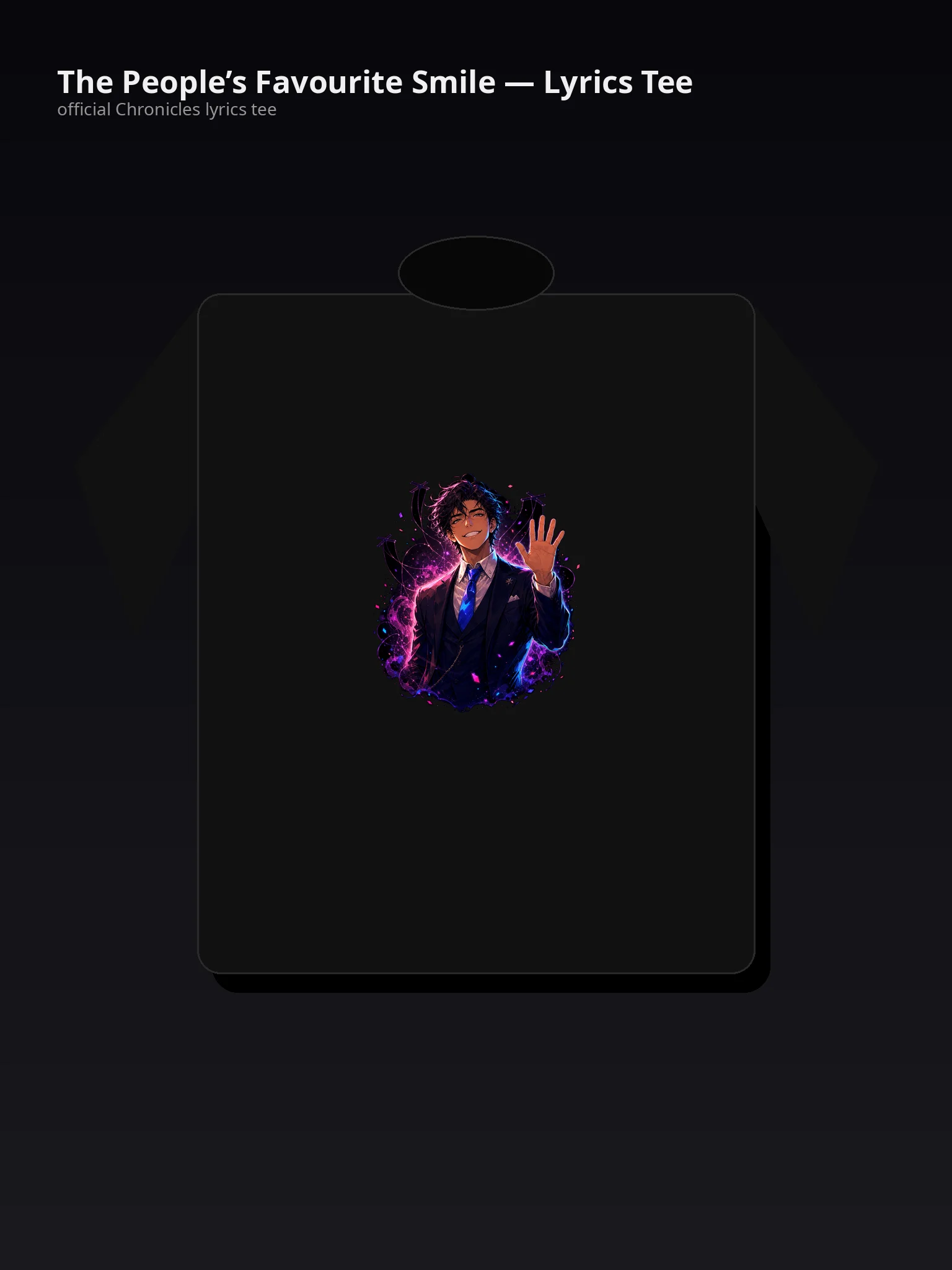The People’s Favourite Smile — Lyrics Tee - vPe-DA