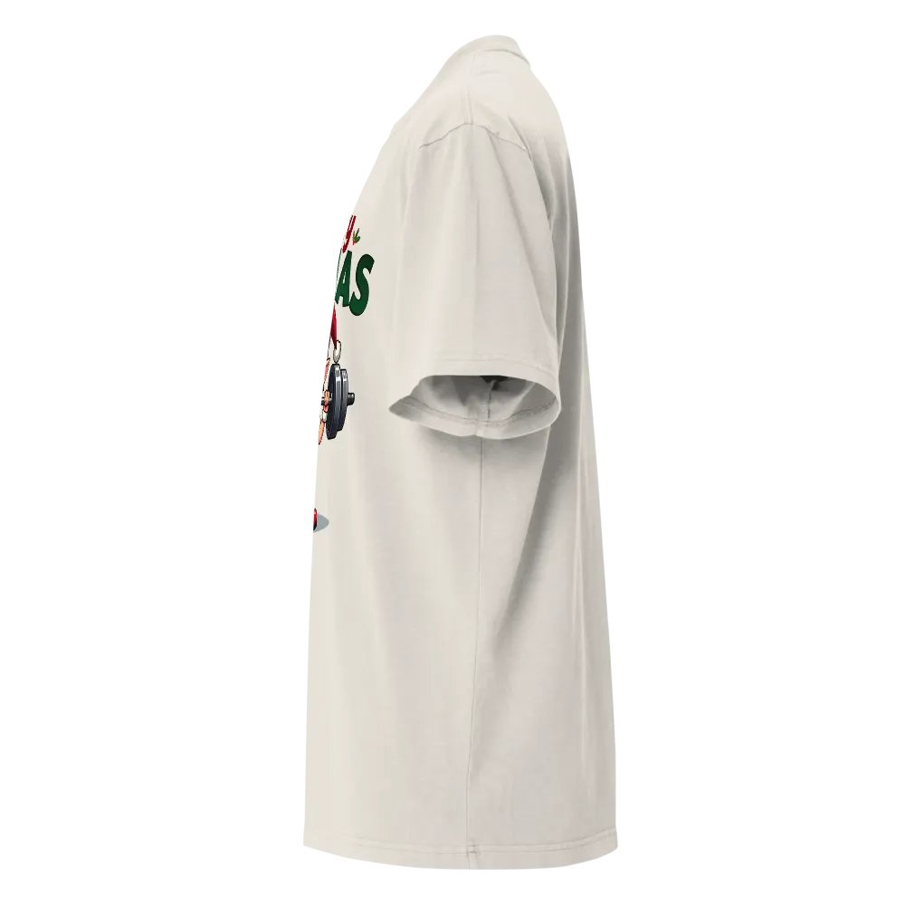 Merry Fitmas Elf Oversized Tee product image (5)