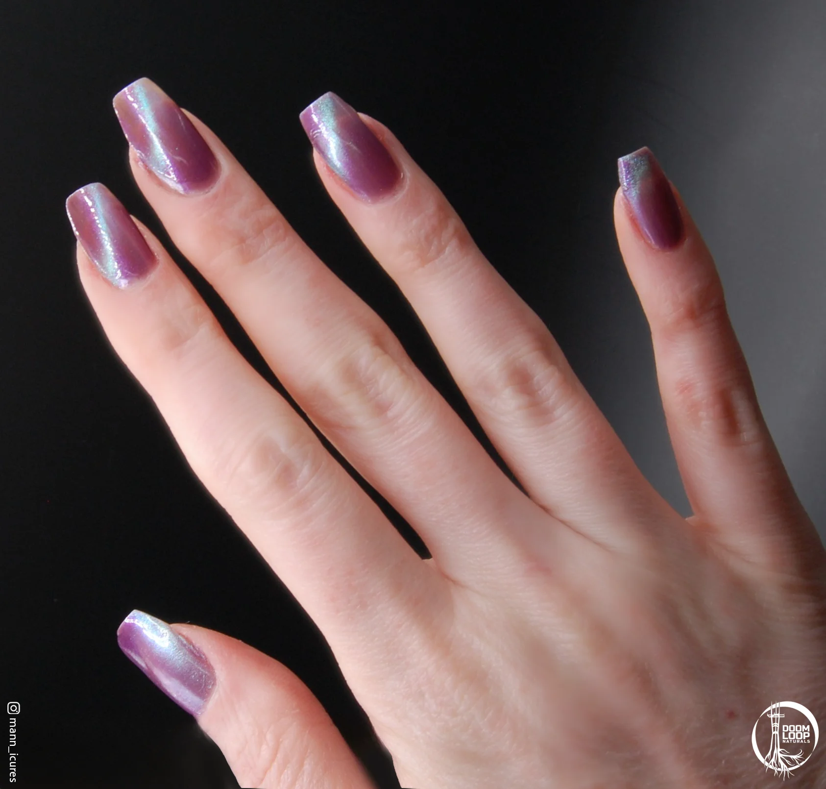 BREAKFAST at the END of TIME - Violet Teal Magnetic Nail Polish product image (5)