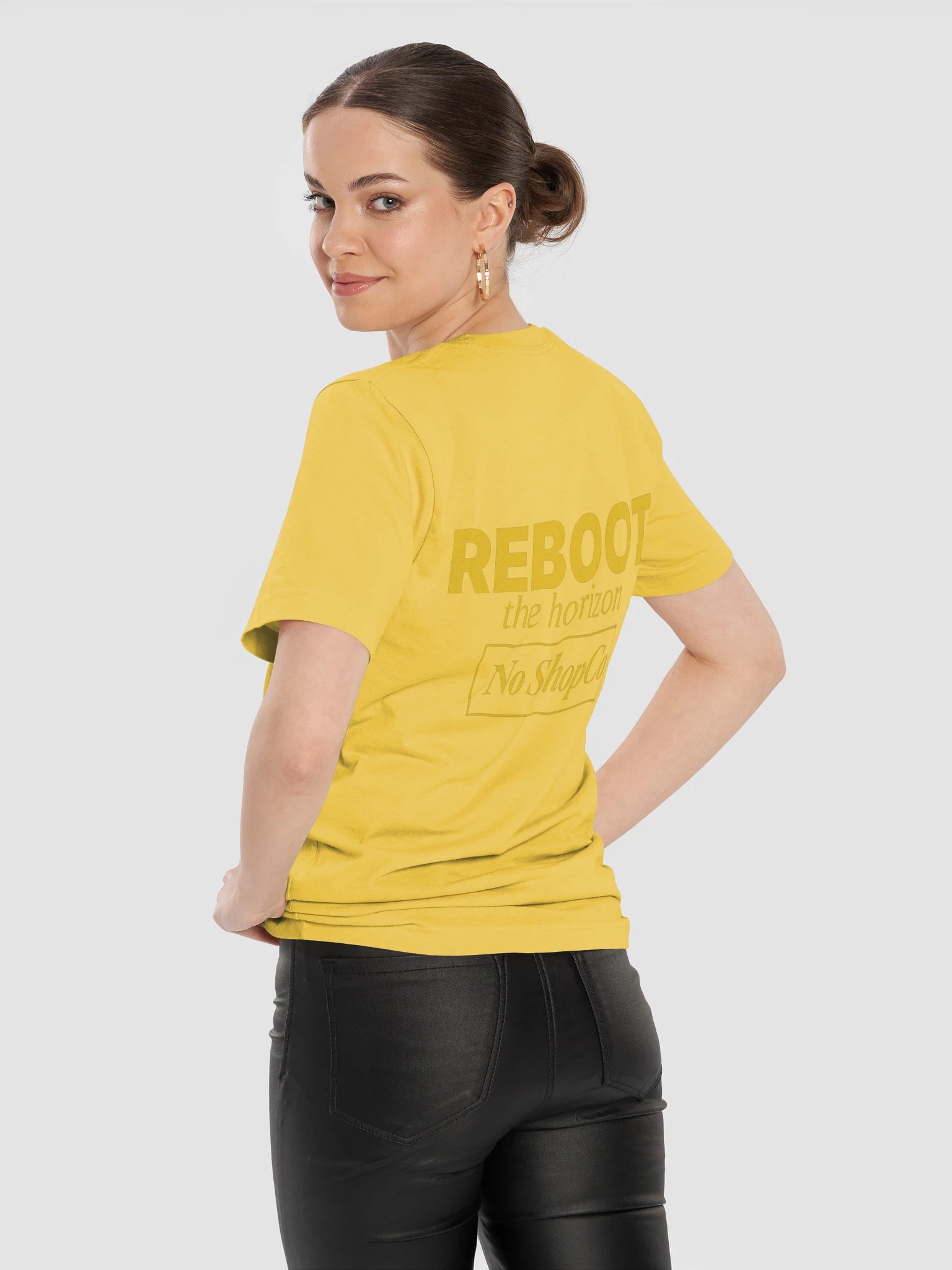 No Reboot the Horizon Yellow Unisex Tee product image (12)