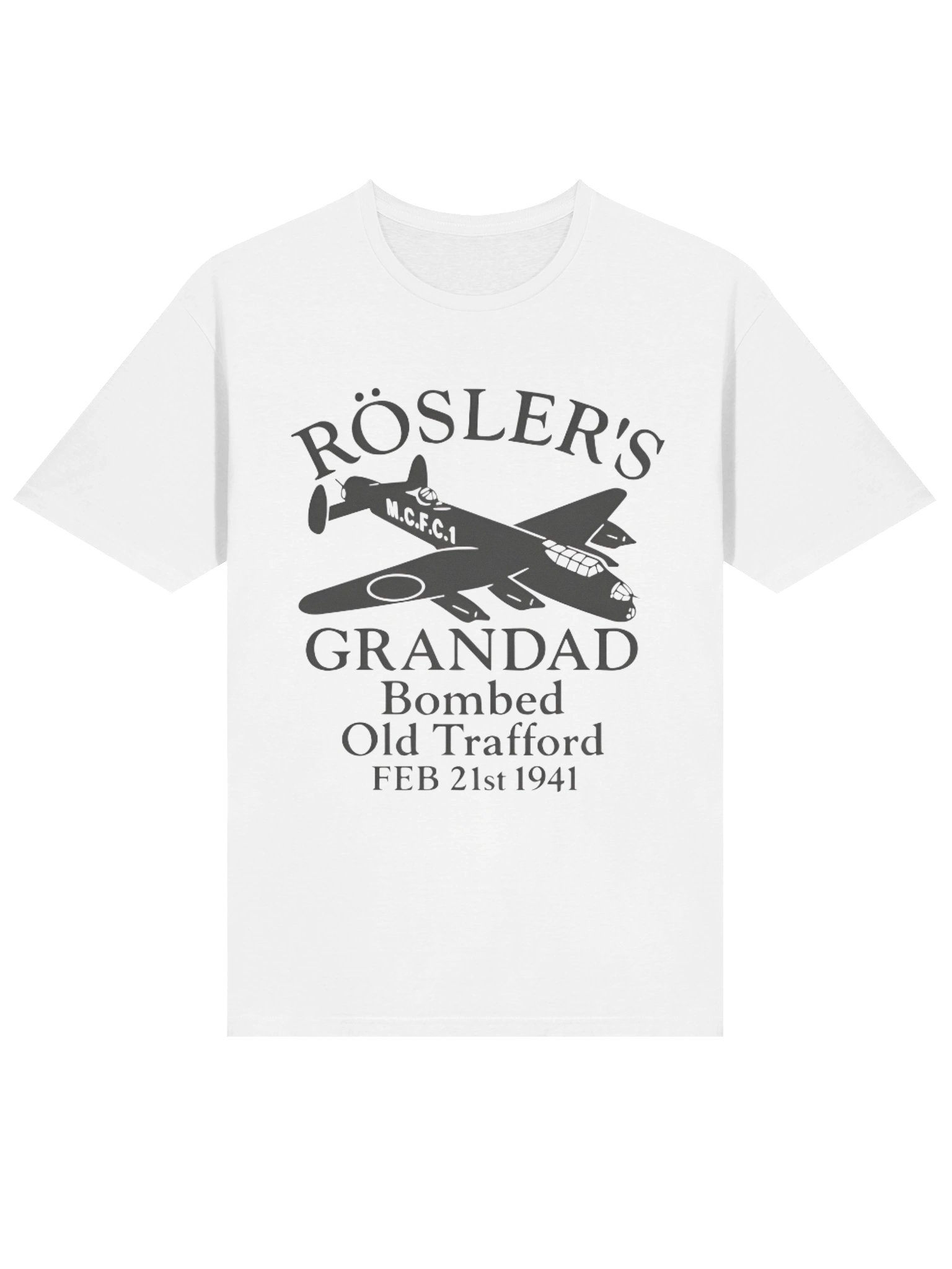 Rosler’s Grandad Bombed Old Trafford 1941 Shirt product image (2)
