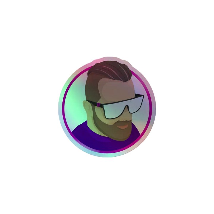 Joseph Burke Arts Profile Holofoil Sticker product image (1)