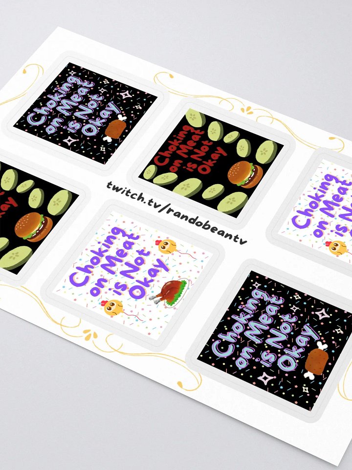 Choking on Meat-6 Sticker Set product image (2)