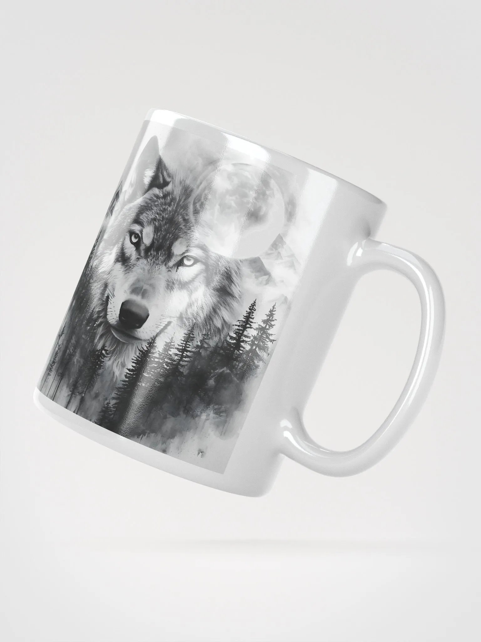 Mystical Wolf Reflection Mug product image (3)